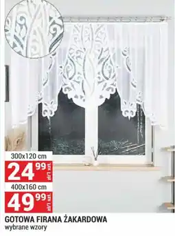 Merkury Market GOTOWA FIRANA ŻAKARDOWA oferta