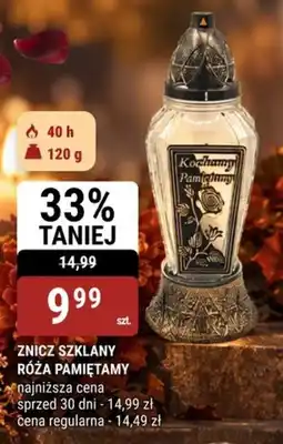 bi1 Znicz szklany róża pamiętamy oferta
