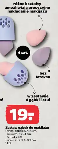 Netto Zestaw gąbek do makijażu oferta