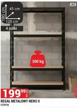 Merkury Market REGAŁ METALOWY NERO II czarny oferta
