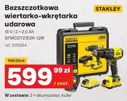 3W Bezszczotkowa wiertarko-wkrętarka udarowa Stanley oferta
