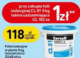 Castorama Folia izolacyjna w płynie 5 kg Ceresit oferta