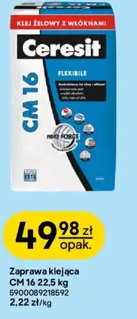 Castorama Zaprawa klejąca CM 16 22,5 kg Ceresit oferta