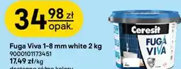 Castorama Fuga Viva 1-8 mm white 2 kg Ceresit oferta