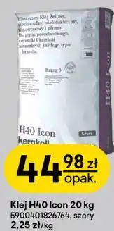 Castorama Klej H40 Icon 20 kg Kerakoll szary oferta