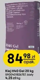 Castorama Klej H40 Gel 20 kg Kerakoll biały oferta
