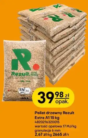 Pellet drzewny Rezult Extra A1