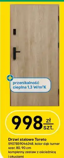 Castorama Drzwi stalowe Toreto oferta