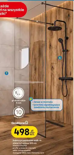 Castorama Kabina prysznicowa walk-in otwarta Ledava 120 cm oferta