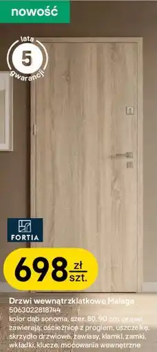 Castorama Drzwi wewnątrzklatkowe Malaga oferta
