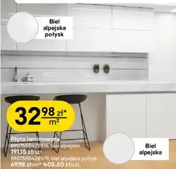 Castorama Płyta laminowana Kronospan Biel alpejska / Biel alpejska połysk oferta