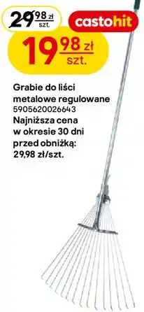 Grabie do liści metalowe regulowane