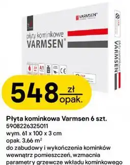 Castorama Płyta kominkowa Varmsen 6 szt oferta