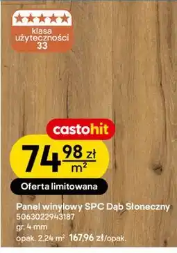 Castorama Panel winylowy SPC Dąb Słoneczny oferta