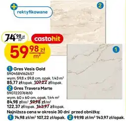 Castorama Gres Vesis Gold / Gres Travera Marte oferta