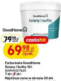 Castorama Farba biała GoodHome Ściany i Sufity oferta