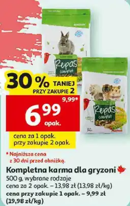 Auchan Kompletna karma dla gryzoni Repas complet oferta