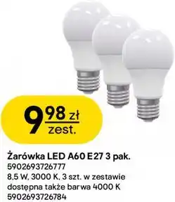 Castorama Żarówka LED A60 E27 3 pak oferta