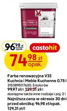 Castorama Farba renowacyjna V33 Kuchnia i Meble Kuchenne oferta
