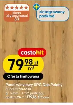 Castorama Panel winylowy SPC Dąb Palony oferta