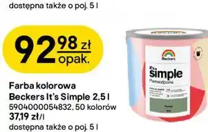 Castorama Farba kolorowa Beckers It's Simple oferta