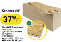 Castorama Płyta OSB 3 frezowana Kronobuild oferta