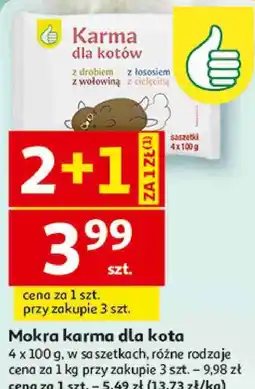 Auchan Auchan Mokra karma dla kota w saszetkach oferta