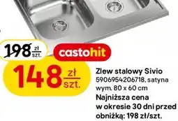 Castorama Zlew stalowy Sivio satyna oferta