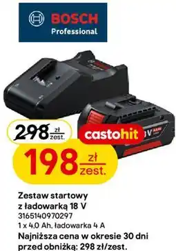Castorama Zestaw startowy z ładowarką 18 V Bosch Professional oferta