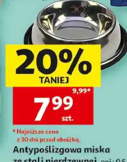 Auchan Antypoślizgowa miska ze stali nierdzewnej oferta