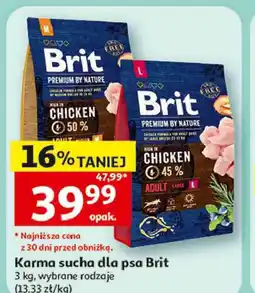 Auchan Karma sucha dla psa Brit Premium by Nature oferta