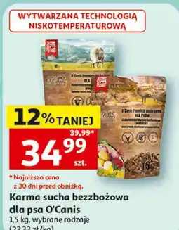 Auchan Karma sucha bezzbożowa dla psa O'Canis oferta