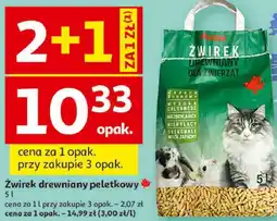 Auchan Żwirek drewniany peletkowy Auchan oferta