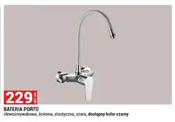 Merkury Market Bateria Porto zlewozmywakowa ścienna elastyczna szara oferta