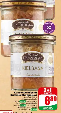Dino Konserwa mięsna Kuchnia Staropolska oferta