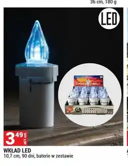 Merkury Market Wkład LED 10,7 cm 90 dni baterie w zestawie oferta