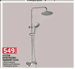 Merkury Market System natryskowo-wannowy Echo z deszczownicą i baterią mechaniczną 3-funkcyjna rączka oferta