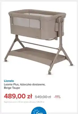 Łóżeczko dostawne Leonie Plus Beige Taupe Lionelo