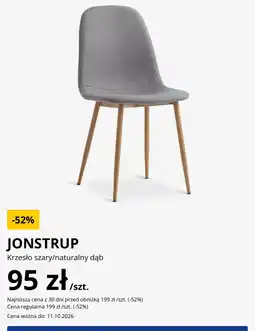 JYSK Jonstrup Krzesło szary/naturalny dąb oferta