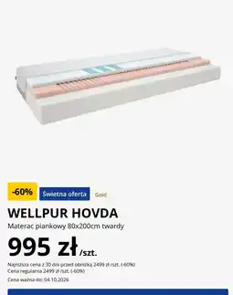 JYSK Materac piankowy 80x200cm twardy oferta