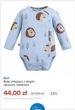 Smyk Body chłopięce z długim rękawem niebieskie Eevi oferta