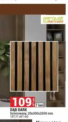 Merkury Market Akustyczne lamele na filcu Dąb Dark fornirowany Parquet & Mercado oferta
