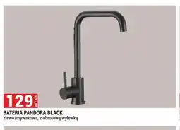 Merkury Market Bateria Pandora Black zlewozmywakowa z obrotową wylewką oferta