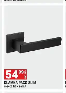 Merkury Market Klamka Paco Slim rozeta fit czarna oferta