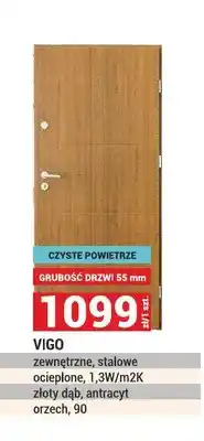 Merkury Market Drzwi zewnętrzne stalowe Vigo ocieplone oferta