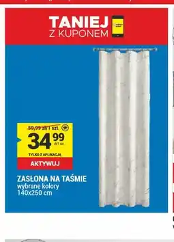 Merkury Market Zasłona na taśmie 140x250 cm oferta