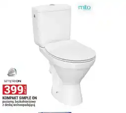 Merkury Market Kompakt Simple On poziomy bezkołnierzowy z deską wolnoopadającą Mito oferta