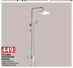 Merkury Market Kolumna natryskowa Arizona z deszczownicą i baterią mechaniczną 3-funkcyjna rączka oferta