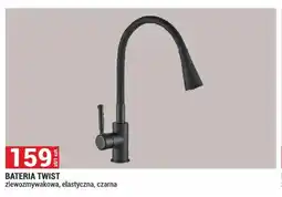 Merkury Market Bateria Twist zlewozmywakowa elastyczna czarna oferta