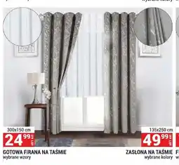 Merkury Market Zasłona na taśmie 135x250 cm oferta